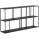 Eiffel Black Low Bookcase, Small